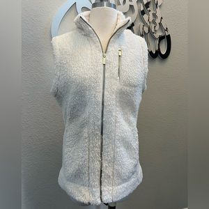 NWT Calvin Klein Jacket Vest Faux Fur Soft White Size Small